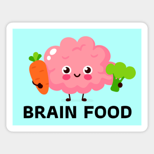 Brain Food | Brain Pun Magnet